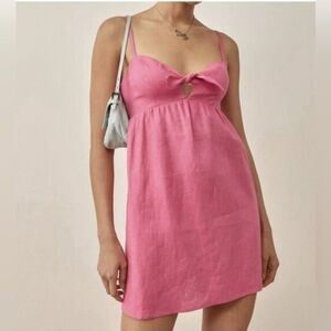 Reformation Ryland Linen Mini Dress, Size 6